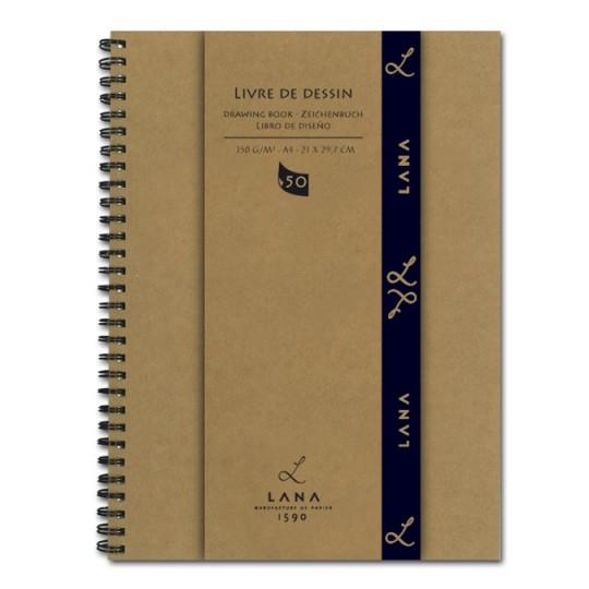 Livre de dessin spiralé Lana A5 14,8x21 150g 50 feuilles
