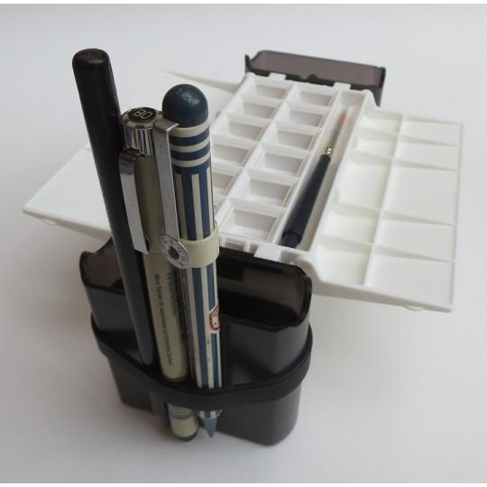 Palette Portable Painter 12 ½ godets réservoirs et pinceaux