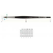 Pinceau jupon Casaneo série 5599 n°12 Da Vinci