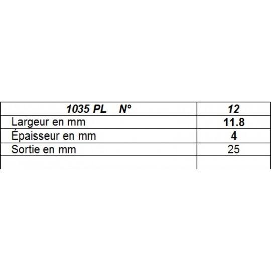 Pinceau de poche plat imit martre série 1035PL Léonard n°12