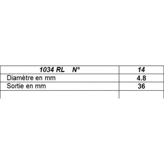 Pinceau de poche traînard imit martre 1034RL Léonard n°14