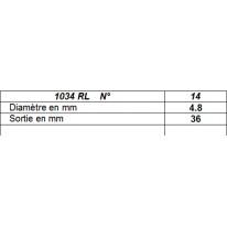 Pinceau de poche traînard imit martre 1034RL Léonard n°14