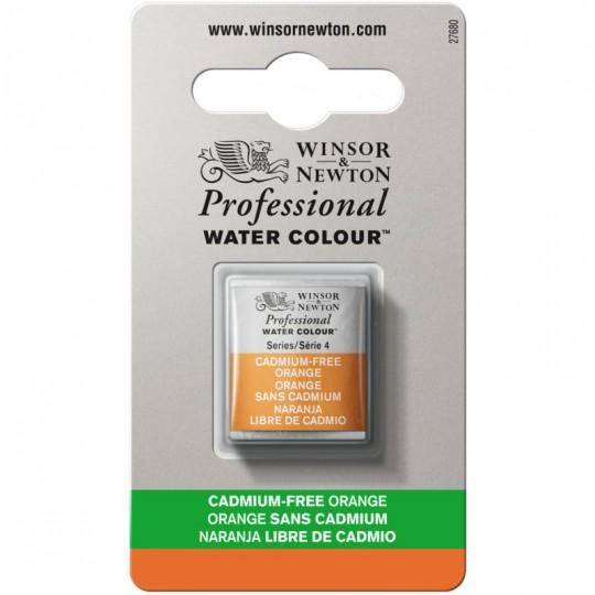 Orange sans cadmium - Aquarelles 1/2 Godet Winsor & Newton