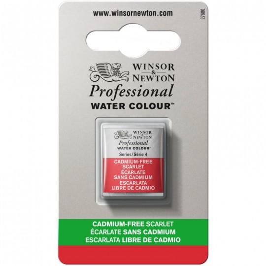 Écarlate sans cadmium - Aquarelles 1/2 Godet Winsor & Newton