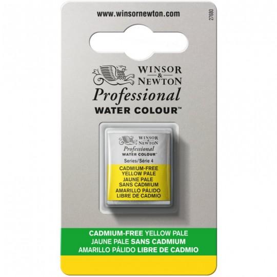 Jaune pâle sans cadmium - Aquarelles 1/2 Godet Winsor & Newton