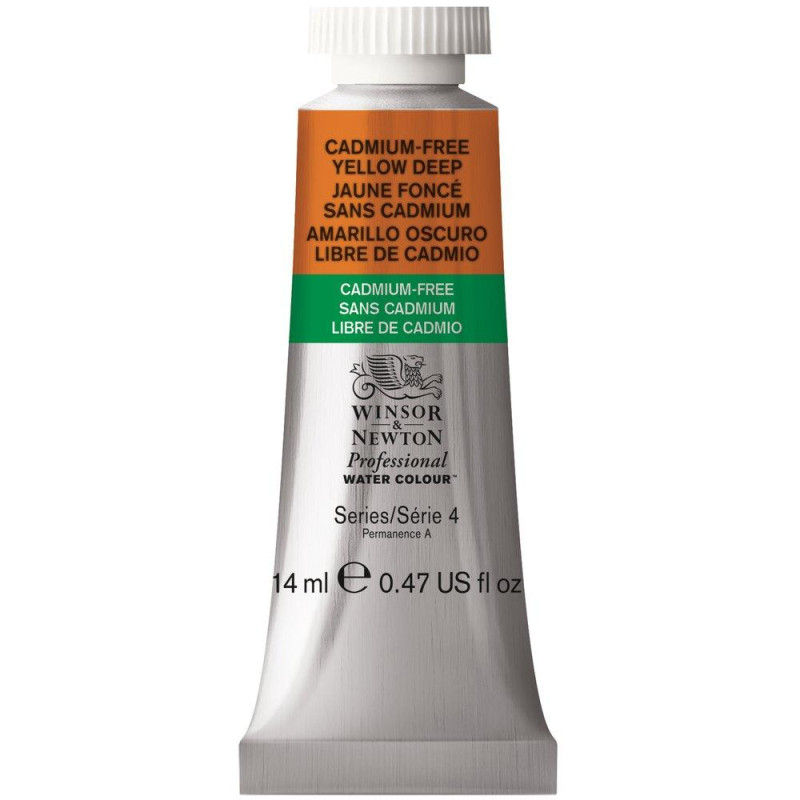 Jaune foncé sans cadmium - Aquarelles Tube 14 ml Winsor & Newton