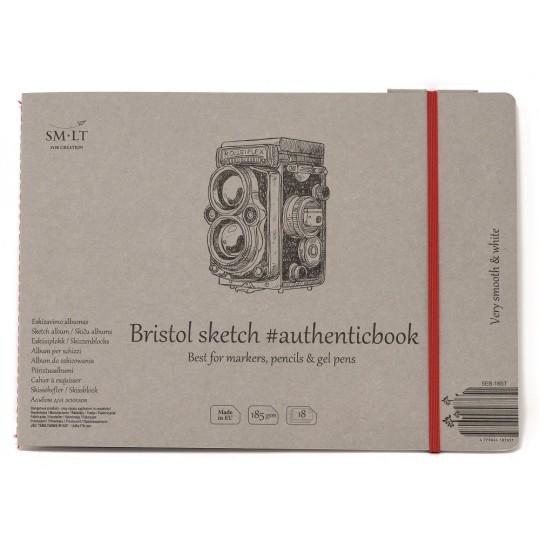Carnet dessin bristol cousu SM-LT 18f 185g 17,6 x 24,5 paysage