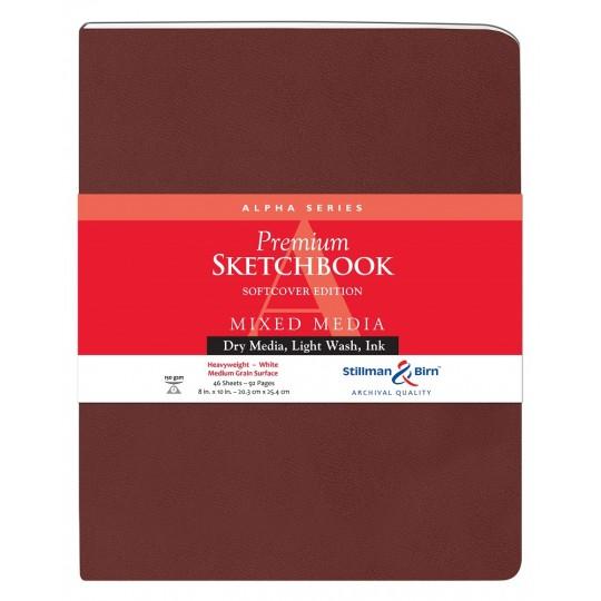 Carnet Stillman & Birn Alpha softcover 25x20 46f 150g vélin blanc portrait