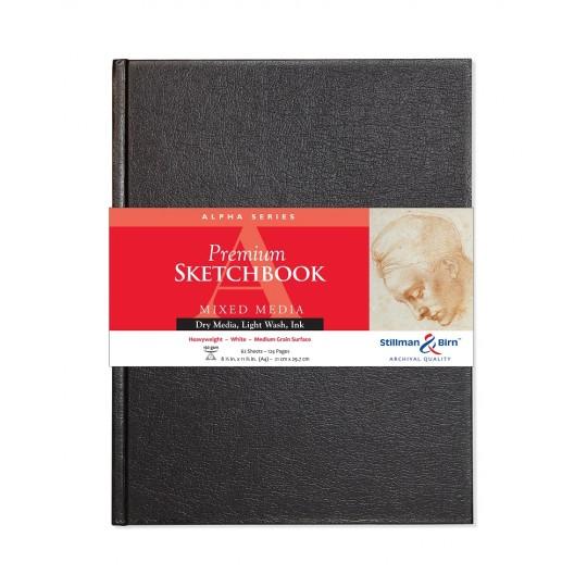 Carnet cartonné Stillman & Birn Alpha 29,7x21 62f 150g vélin blanc