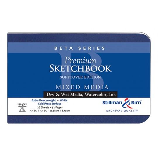 Carnet Stillman & Birn Beta softcover 9x14 26f 270g grain fin paysage