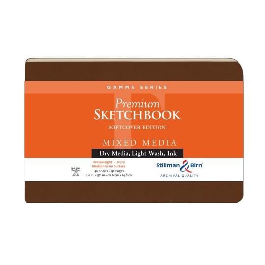 Carnet Stillman & Birn Gamma softcover 14x21,6 46f 150g vélin ivoire
