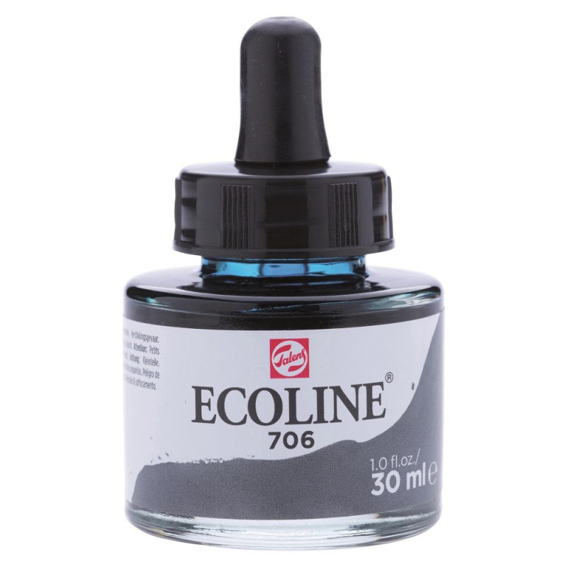 Gris foncé - Encre aquarelle Ecoline 30ml de Talens