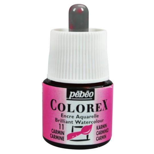 Carmin - Encre aquarelle Colorex 45ml Pébéo
