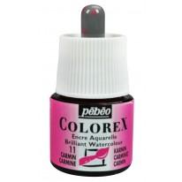 Carmin - Encre aquarelle Colorex 45ml Pébéo