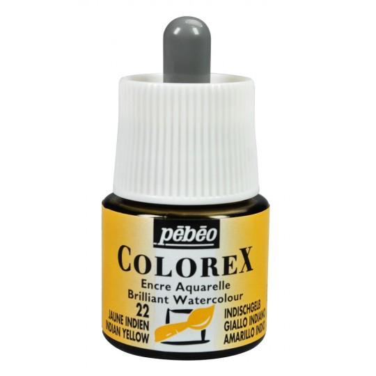 Jaune indien - Encre aquarelle Colorex 45ml Pébéo