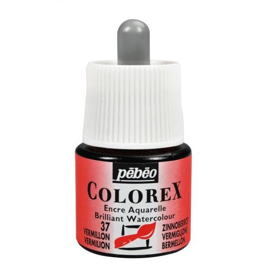Vermillon - Encre aquarelle Colorex 45ml Pébéo