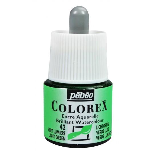 Vert lumière - Encre aquarelle Colorex 45ml Pébéo