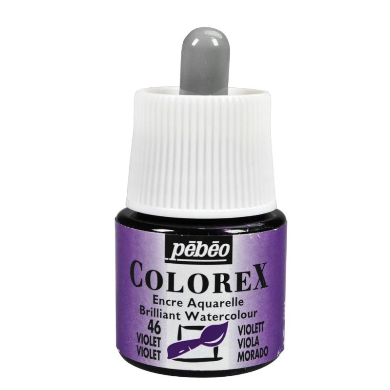 Violet - Encre aquarelle Colorex 45ml Pébéo