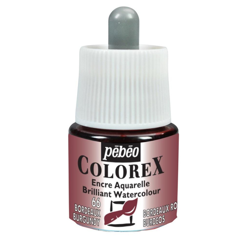 Bordeaux - Encre aquarelle Colorex 45ml Pébéo*