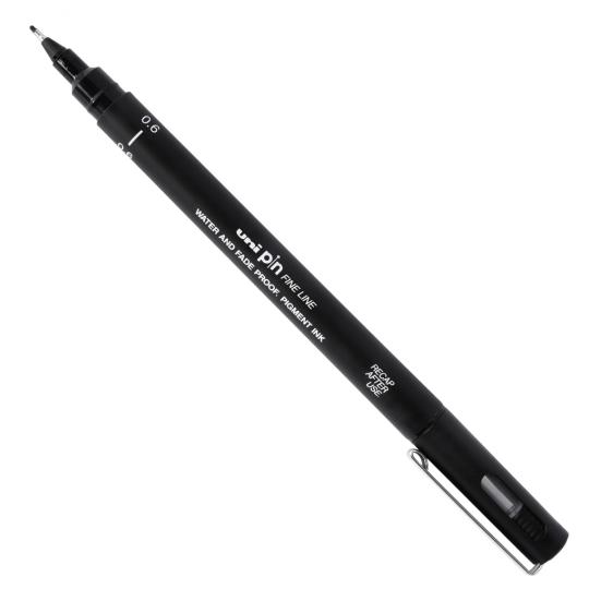 Feutre dessin technique pointe calibrée Uni-Pin 0,6 mm noir
