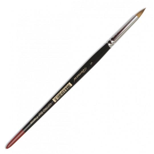 Pinceau retouche sortie courte Styl imitation martre série 1077RO n°1 Léonard