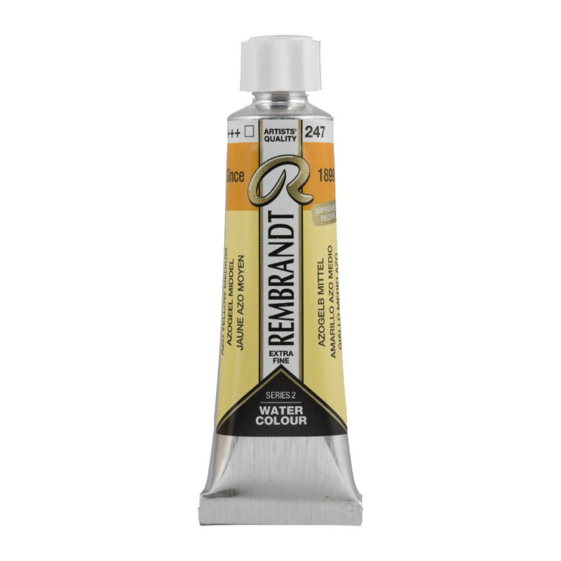 Jaune azo moyen - Aquarelles Tube 10 ml Rembrandt