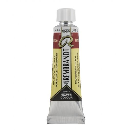 Rouge oxyde transparent - Aquarelles Tube 10 ml Rembrandt