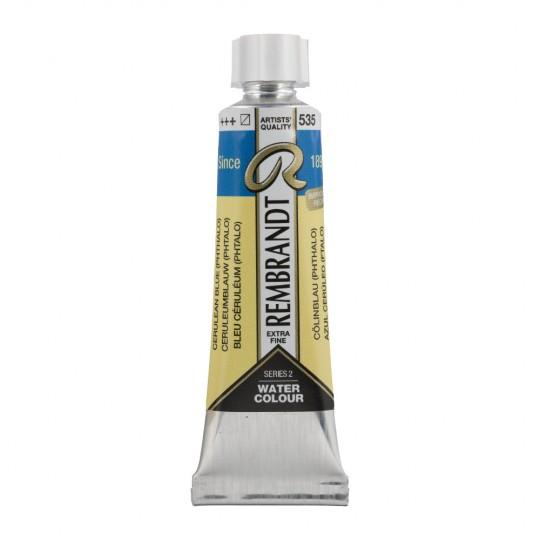 Bleu céruléum phtalo - Aquarelles Tube 10 ml Rembrandt