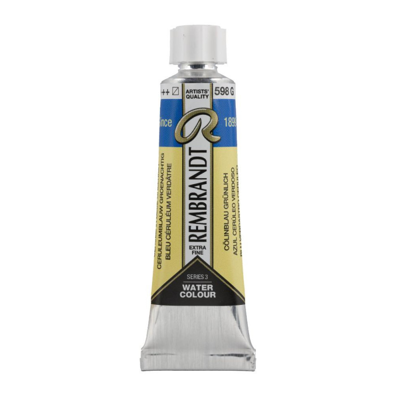 Bleu céruléum vert - Aquarelles Tube 10 ml Rembrandt