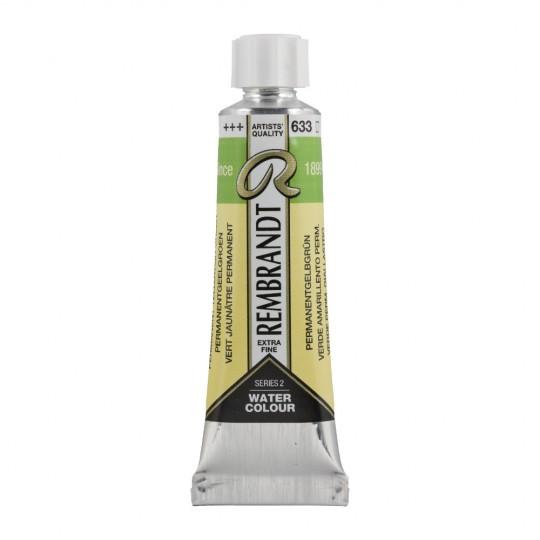 Vert jaune permanent - Aquarelles Tube 10 ml Rembrandt