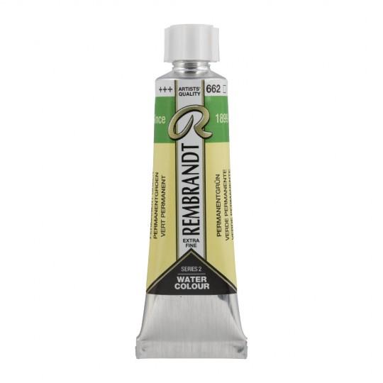 Vert permanent - Aquarelles Tube 10 ml Rembrandt