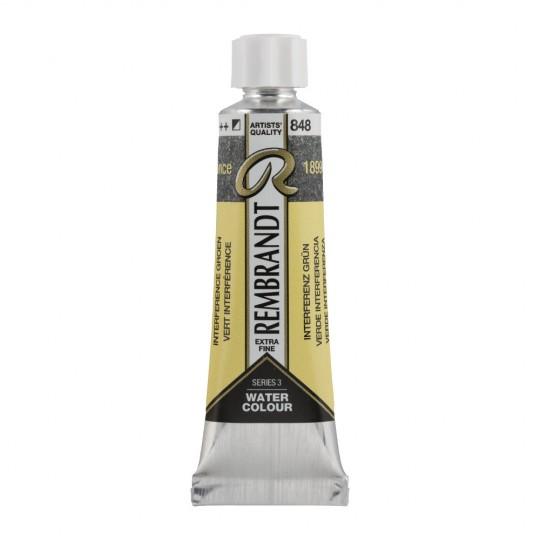 Vert interférence - Aquarelles Tube 10 ml Rembrandt