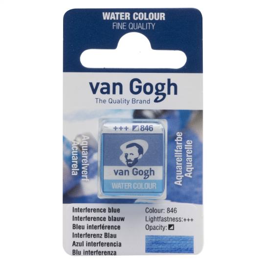 Bleu interférence - Aquarelles 1/2 Godet Van Gogh