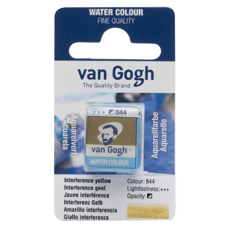 Jaune interférence - Aquarelles 1/2 Godet Van Gogh