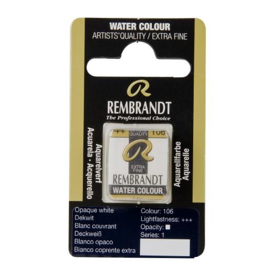Blanc couvrant - Aquarelles 1/2 Godet Rembrandt