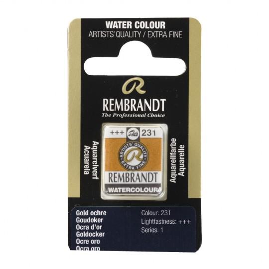 Ocre d'or - Aquarelles 1/2 Godet Rembrandt