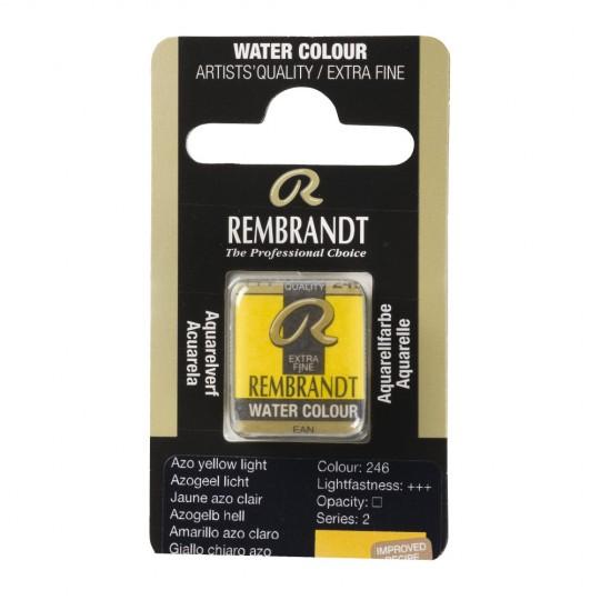 Jaune azo clair - Aquarelles 1/2 Godet Rembrandt
