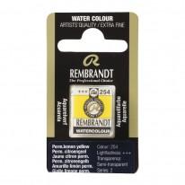 Jaune citron permanent - Aquarelles 1/2 Godet Rembrandt