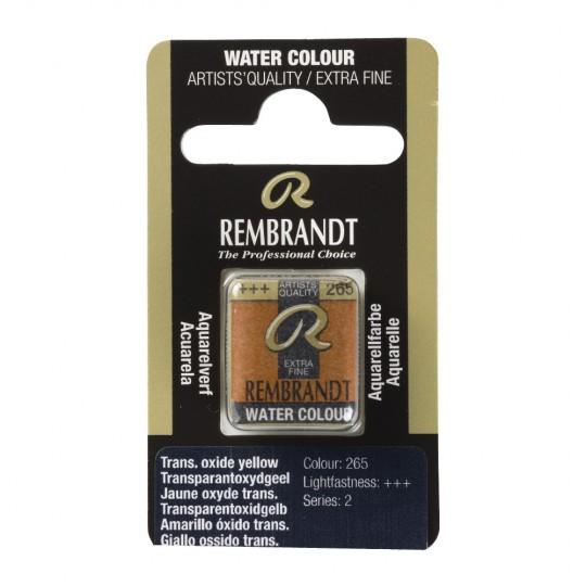 Jaune oxyde transparent - Aquarelles 1/2 Godet Rembrandt