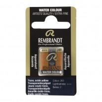 Jaune oxyde transparent - Aquarelles 1/2 Godet Rembrandt