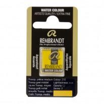 Jaune transparent moyen - Aquarelles 1/2 Godet Rembrandt