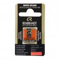 Orange pyrrole - Aquarelles 1/2 Godet Rembrandt