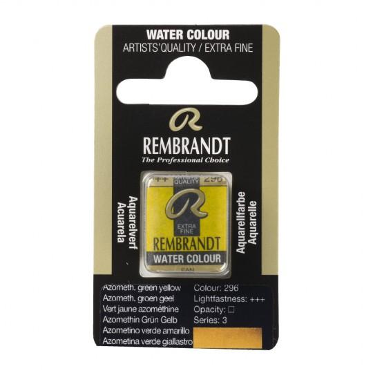 Vert jaune azo - Aquarelles 1/2 Godet Rembrandt
