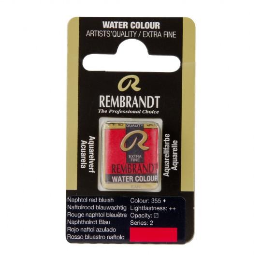 Rouge naphtol bleuté - Aquarelles 1/2 Godet Rembrandt