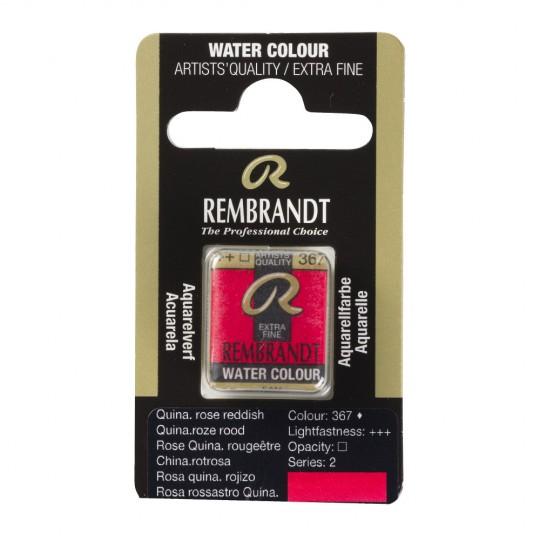 Rose quinacridone rouge - Aquarelles 1/2 Godet Rembrandt