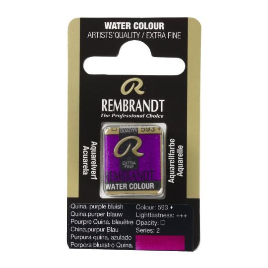 Pourpre bleu quinacridone - Aquarelles 1/2 Godet Rembrandt