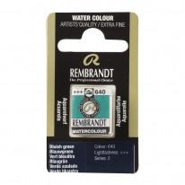 Vert bleu - Aquarelles 1/2 Godet Rembrandt
