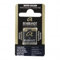 Noir de bougie - Aquarelles 1/2 Godet Rembrandt
