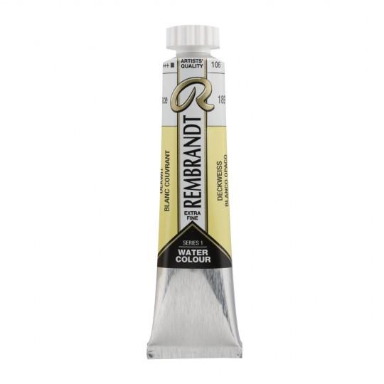 Blanc couvrant - Aquarelles Tube 20 ml Rembrandt