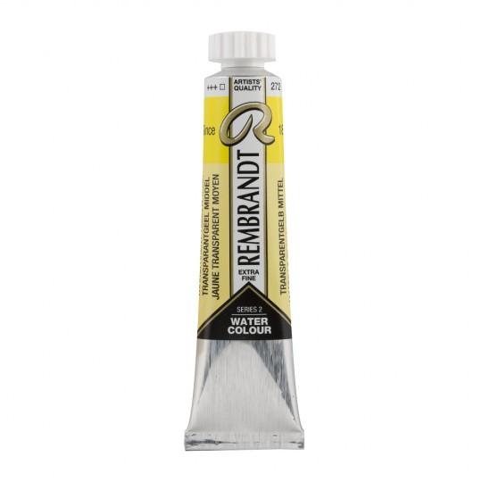Jaune transparent moyen - Aquarelles Tube 20 ml Rembrandt